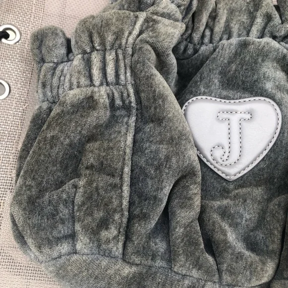 Juicy Couture Vintage 2002 Gray and Pink Velour Bag - Picture 8 of 16